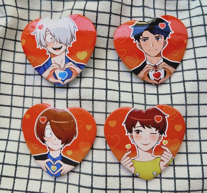 ゲゲゲ Family Heart Badges