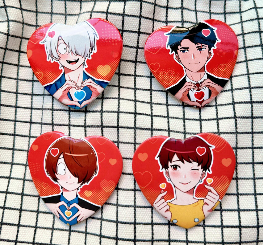 ゲゲゲ Family Heart Badges