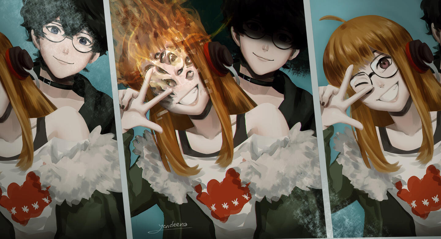 Fanart - P5 NG AU - Photobooth
